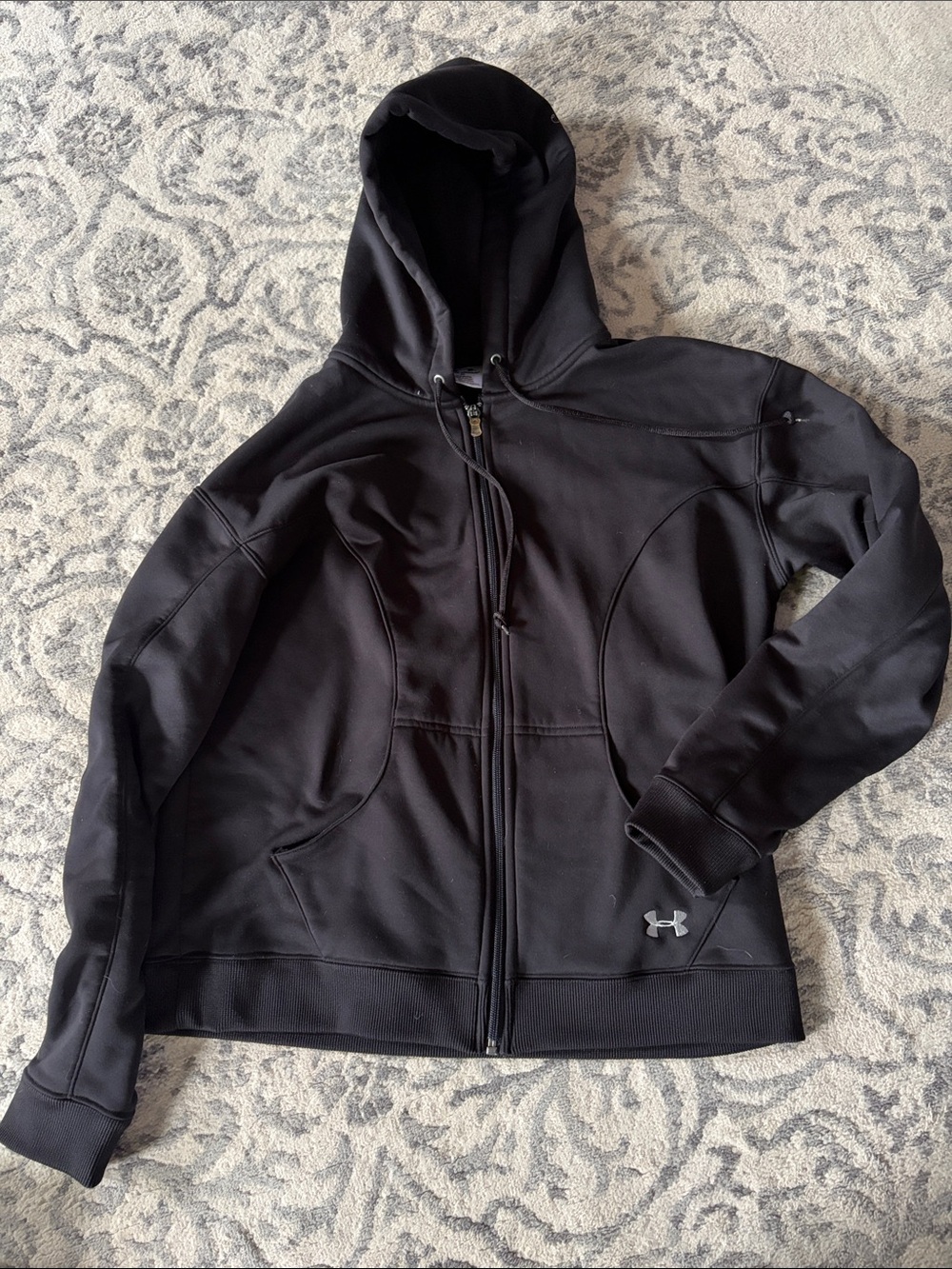 Under Armour Women’s Black Zip-Up Hooded Sweatshirt